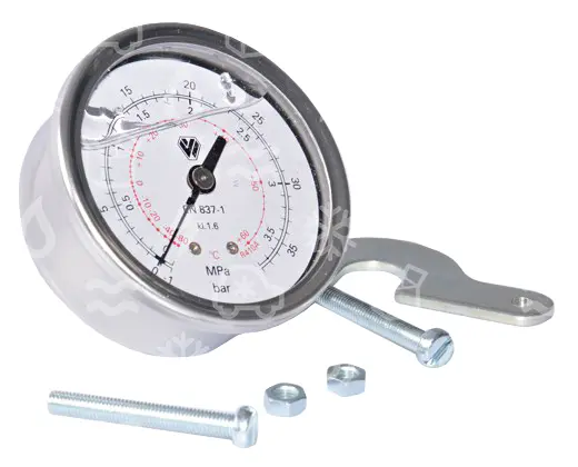manometr nízkotlaký olejový WIGAM, 60 mm, R410A, zadní připojení